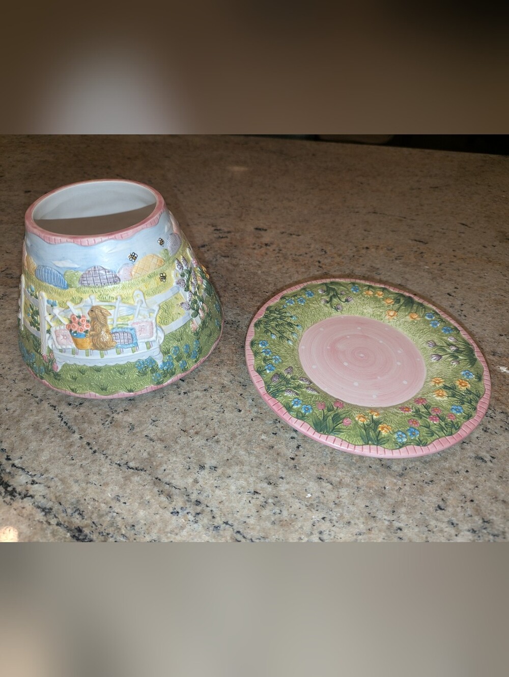 Yankee Candle Shade Topper & Base Easter / Spring